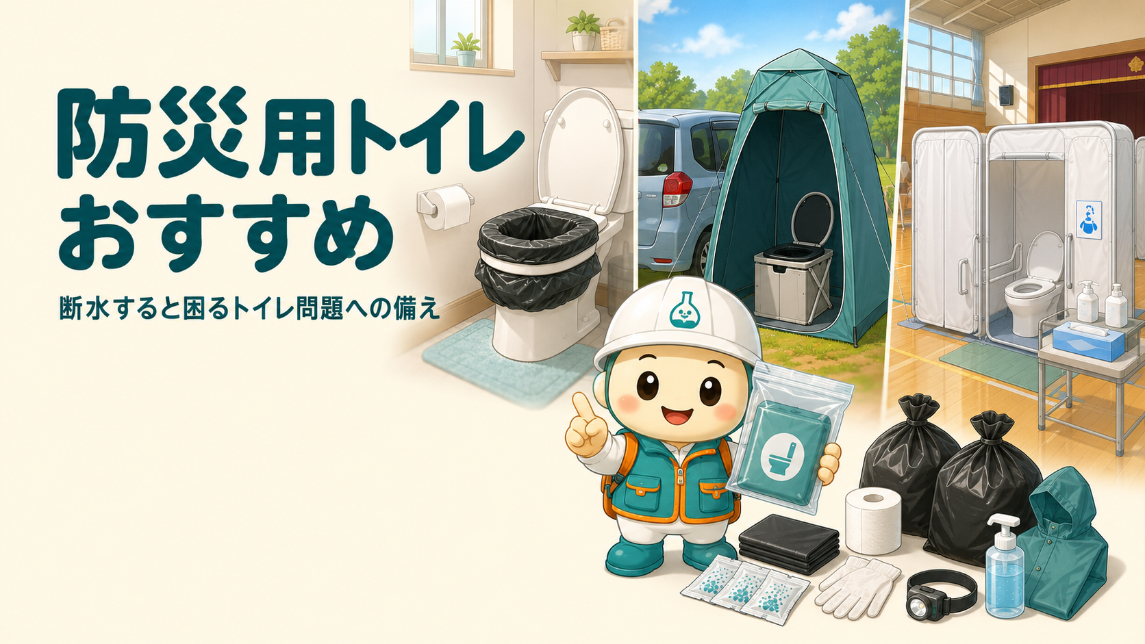 防災用トイレ